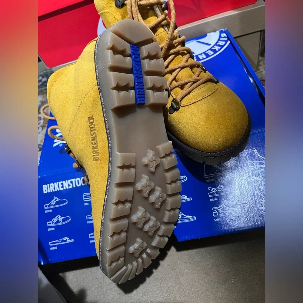 Birkenstock Yellow Boots Stylish Durable Comfort